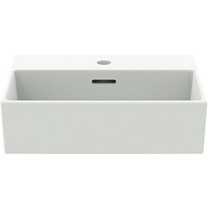 Ideal Standard Extra Cloakroom basin T3917V1 45x35x15cm, with overflow, ground, 2000 tap hole, silk white