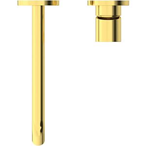 Ideal Standard Joy Fertigmontageset A7379A2 für Wand-Waschtischarmatur, Auslauf 220 mm, Brushed Gold