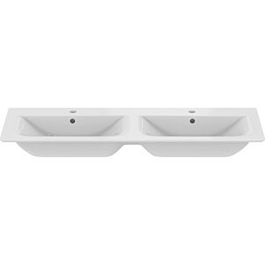 Ideal Standard Connect Air double vanity unit E027301 124x46cm, white, with tap holes and overflows