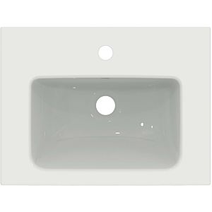 Ideal Standard i.life S vasque à poser T459101 avec trou pour robinetterie et trop-plein, 51 x 38,5 x 18 cm, blanc