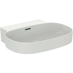 Ideal Standard Linda-X lavabo T498401 sans trou pour robinetterie, avec trop-plein, meulé, 600 x 500 x 135 mm, blanc