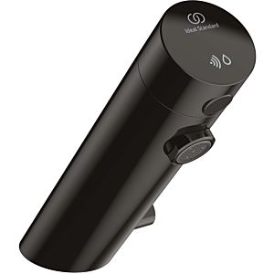 Ideal Standard Sensorflow Sensor - mitigeur lavabo A7558B3 avec mix, alimentation secteur, 230V, noir onyx