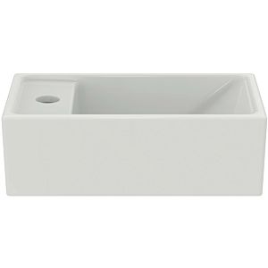 Ideal Standard i.Life S Handwaschbecken E211301 Hahnbank links, 1 Hahnloch, ohne Überlauf, weiß, 37x21x12cm