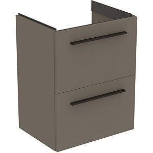 Ideal Standard i.life S meuble sous-vasque 801 match2 coulissants, 50 x 37,5 x 63 cm, grège mat