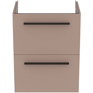Ideal Standard i.life S meuble sous-vasque 801 match2 coulissants, 50 x 37,5 x 63 cm, gris carbone mat