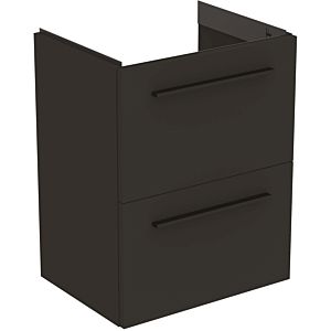 Ideal Standard i.life S meuble sous-vasque 801 match2 coulissants, 50 x 37,5 x 63 cm, gris quartz mat