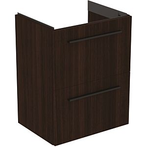 Ideal Standard i.life S Möbel-Waschtischunterschrank T5291NW 2 Auszüge, 50 x 37,5 x 63 cm, Coffee Oak