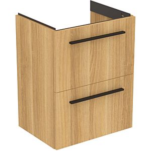 Ideal Standard i.life S meuble sous-vasque 801 match3 coulissants, 50 x 37,5 x 63 cm, Eiche natur