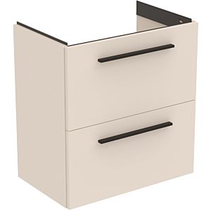 Ideal Standard i.life S meuble sous-vasque 801 match2 coulissants, 60 x 37,5 x 63 cm, beige sable mat