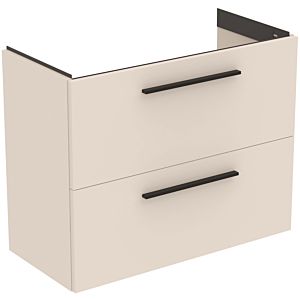 Ideal Standard i.life S furniture vanity 801 match2 pull-outs, 80 x 37.5 x 63 cm, matt sand beige