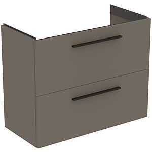 Ideal Standard i.life S meuble sous-vasque 801 match2 coulissants, 80 x 37,5 x 63 cm, grège mat