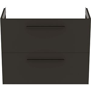 Ideal Standard i.life S meuble sous-vasque 801 match2 coulissants, 80 x 37,5 x 63 cm, gris quartz mat