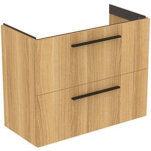 Ideal Standard i.life S meuble sous-vasque 801 match3 coulissants, 80 x 37,5 x 63 cm, Eiche natur