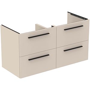 Ideal Standard i.life B meuble double vasque T5278NF 120x50,5x63cm, 4 tiroirs, beige sable mat