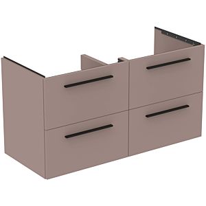 Ideal Standard i.life B meuble double vasque T5278NH 120x50,5x63cm, 4 tiroirs, grège mat