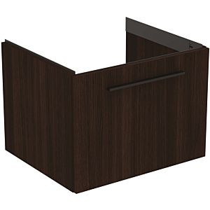 Ideal Standard i.life B meuble double vasque T5269NW 1 tiroir, 60 x 50,5 x 44 cm, chêne café