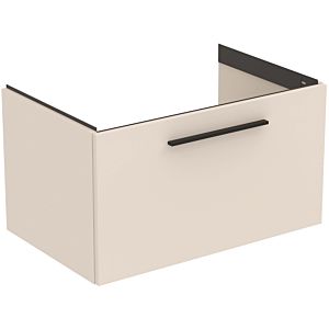 Ideal Standard i.life B meuble double vasque T5271NF 1 tiroir, 80 x 50,5 x 44 cm, beige sable mat