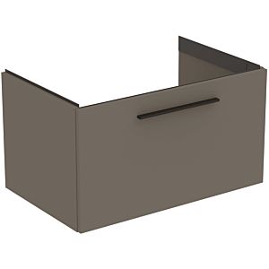 Ideal Standard i.life B furniture double vanity unit T5271NG 1 pull-out, 80 x 50.5 x 44 cm, matt quartz grey