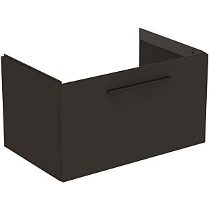 Ideal Standard i.life B furniture double vanity unit T5271NV 1 pull-out, 80 x 50.5 x 44 cm, matt carbon grey