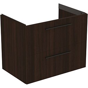 Ideal Standard i.life B furniture double vanity unit T5272NW 2 drawers, 80 x 50.5 x 63 cm, coffee oak