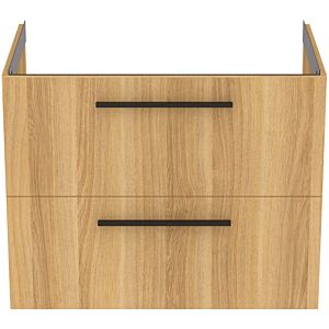 Ideal Standard i.life B furniture double vanity unit T5272NX 2 drawers, 80 x 50.5 x 63 cm, natural oak