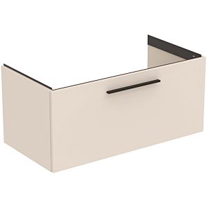 Ideal Standard i.life B meuble double vasque T5275NF 1 tiroir, 100 x 50,5 x 44 cm, beige sable mat