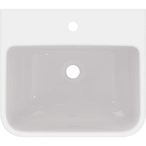 Ideal Standard i.life B lavabo T534501 avec trou pour robinetterie, sans trop-plein, 50 x 44 x 18 cm, blanc