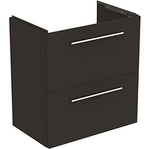 Ideal Standard i.life S meuble sous-vasque 801 match2 coulissants, 60 x 37,5 x 63 cm, gris quartz mat