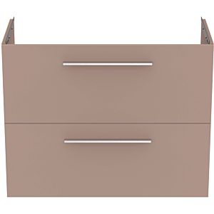 Ideal Standard i.life S meuble sous-vasque 801 match2 coulissants, 80 x 37,5 x 63 cm, gris carbone mat