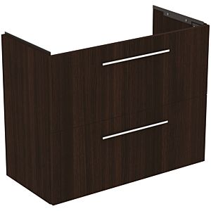 Ideal Standard i.life S meuble sous-vasque 801 match2 coulissants, 80 x 37,5 x 63 cm, chêne café
