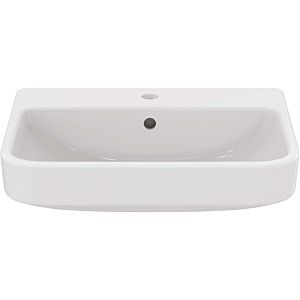 Ideal Standard i.life B lavabo semi-encastré T461101 avec trou pour robinetterie et trop-plein, 55 x 44 x 17cm, blanc