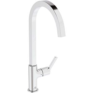 Ideal Standard Gusto kitchen tap BD412AA chrome, with high square pipe spout, low pressure