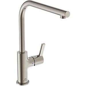 Ideal Standard Gusto kitchen tap BD418GN silver storm, with pipe spout