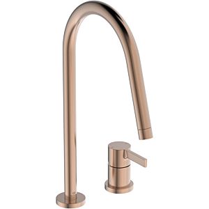 Ideal Standard Gusto kitchen 2-hole faucet BD422J4 sunset rose, with high pipe spout