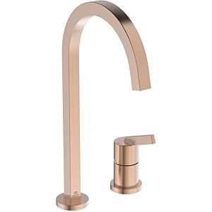 Ideal Standard Gusto kitchen 2-hole faucet BD423J4 sunset rose, with high square pipe spout