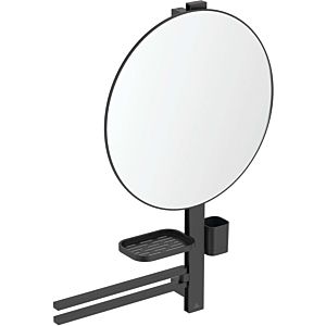 Ideal Standard Alu+ Accessoir-Bar L800 BD587XG mit Handtuchhalter und Spiegel 500mm, silk black