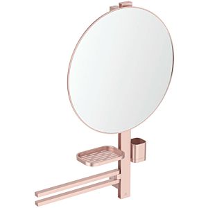 Ideal Standard Alu+ accessory bar L800 BD587RO with towel rail and mirror 500mm, rose
