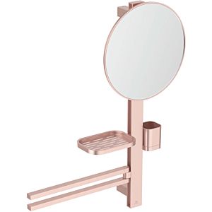 Ideal Standard Alu+ Beauty Bar M700 BD588RO with Towel Rail and Mirror 320mm, Rose