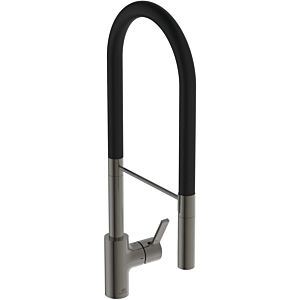 Ideal Standard Gusto kitchen tap BD421A5 magnetic gray, with 2-function metal hand shower