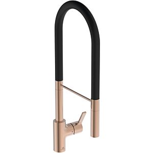 Ideal Standard Gusto kitchen tap BD421J4 sunset rose, with 2-function hand shower made of metal
