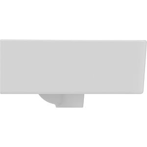 Ideal Standard Connect Cube lavabo compact E719401 55 x 37,5 cm, sans trou pour robinetterie, avec trop-plein, blanc