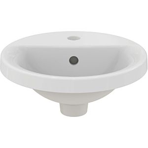 Ideal Standard Connect Einbau Waschtisch E504101 38 cm, weiß, mit Hahnloch und Überlauf