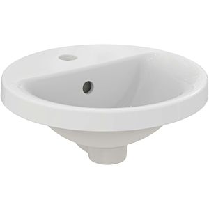 Ideal Standard Connect Einbau Waschtisch E5041MA 38 cm, weiss Ideal Plus, mit Hahnloch und Überlauf