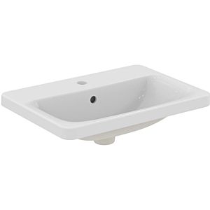 Ideal Standard Connect Einbau Waschtisch E504401 58 x 43 cm, weiss, mit Hahnloch und Überlauf