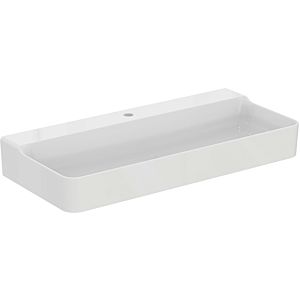 Ideal Standard Conca washbasin T3835MA with tap hole, without overflow, ground, 1000 x 450 x 145 mm, white Ideal Plus
