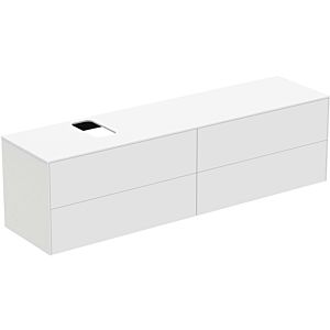 Ideal Standard Conca Waschtisch-Unterschrank T3992Y1 mit Ausschnitt, 4 Auszüge, 200x50,5x55 cm, rechts/links, Weiß matt lackiert