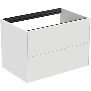 Ideal Standard Conca Waschtisch-Unterschrank T4356Y1 ohne Waschtisch-Platte, 2 Auszüge, 80x50,5x54 cm, Weiß matt lackiert