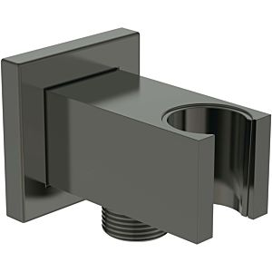 Ideal Standard Idealrain Atelier Wandanschlussbogen BC771A5 mit Brausehalter, UP G1/2, eckig, Magnetic Grey