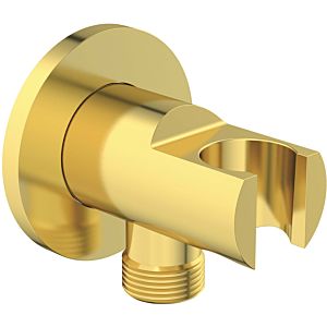 Ideal Standard Idealrain Atelier wall elbow BC807A2 with shower holder, UP G1 / 2, round, brushed gold
