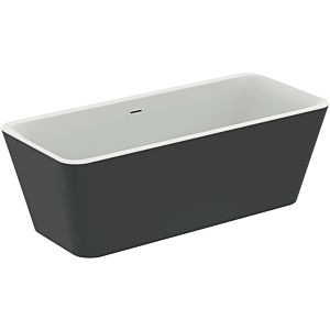 Ideal Standard Tonic II freestanding body shape bath tub K8725V3, waste and overflow set, with waste set, black